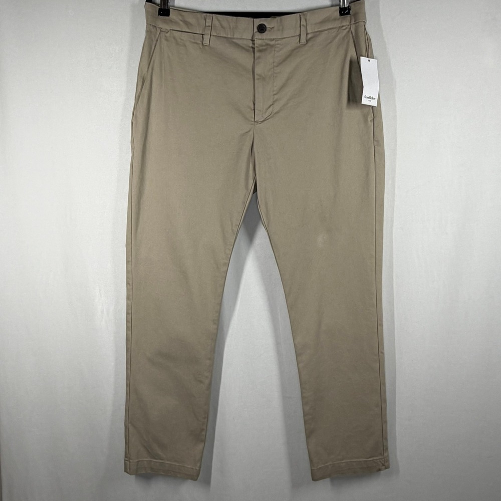 Goodfellow & Co Mens Chino Pants Slim Fit Comfort Wear Khaki Tan 34x30 New